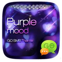 GO SMS PURPLE MOOD THEME on 9Apps