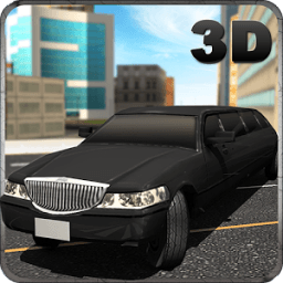 City Limo Car Driver Sim 3D आइकन