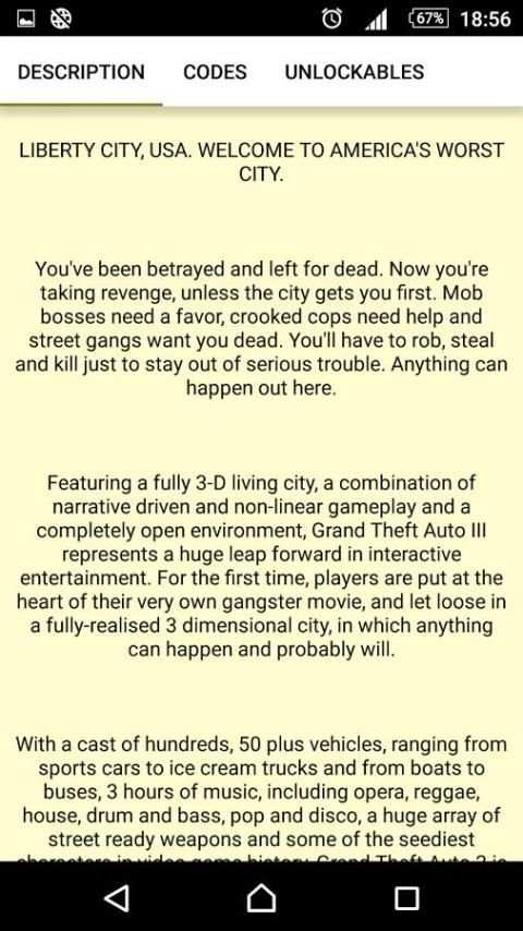 Codes Mods for GTA 3 screenshot 2