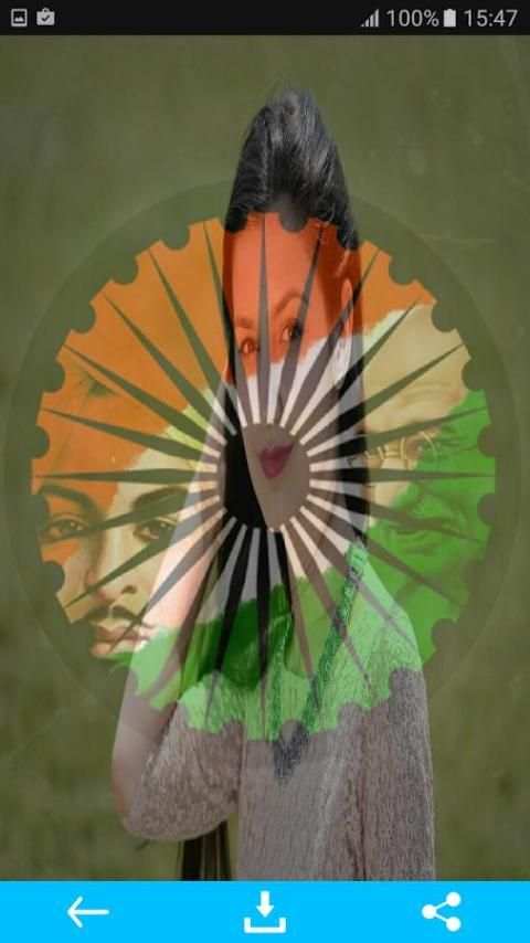 Indian Flag Face Editor 1 تصوير الشاشة