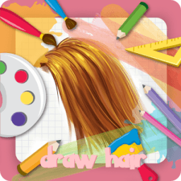 how to draw hair आइकन