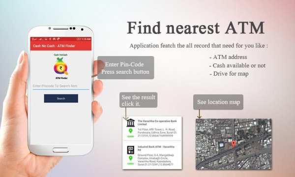 Cash NoCash - ATM Finder स्क्रीनशॉट 3