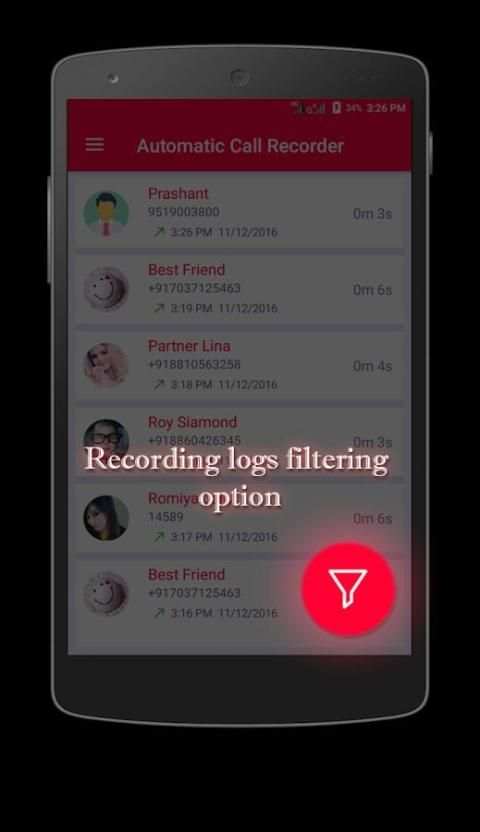 Automatic Call Recorder स्क्रीनशॉट 7