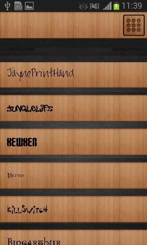 Galaxy Font Style 4 تصوير الشاشة