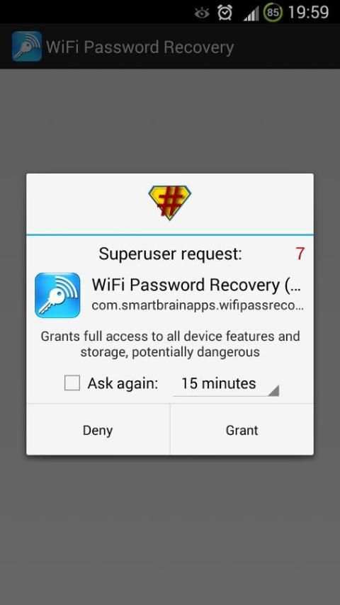 Wifi Password Recovery (ROOT) screenshot 1