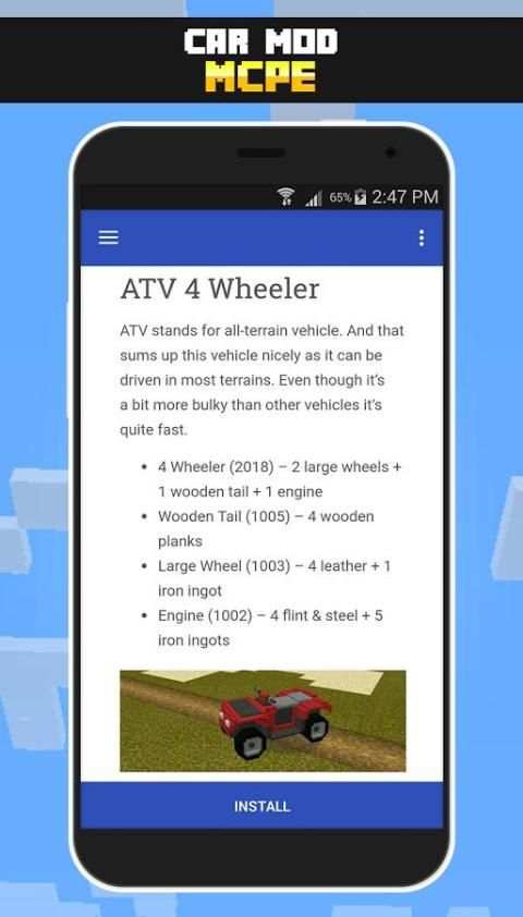 Car Mod for Minecraft PE screenshot 2