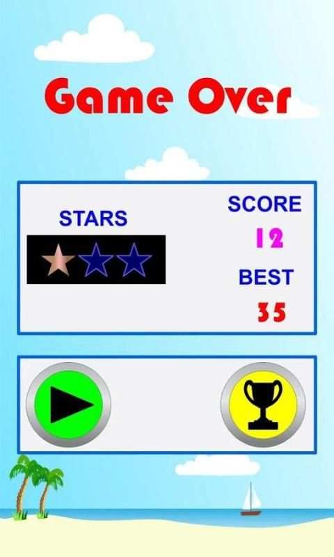 Funny Bird. At the beach screenshot 1
