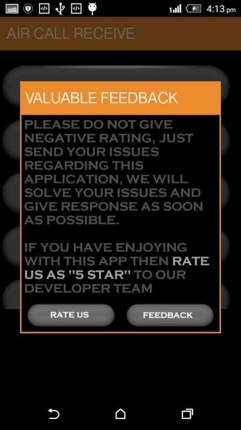 Air call Receive screenshot 1