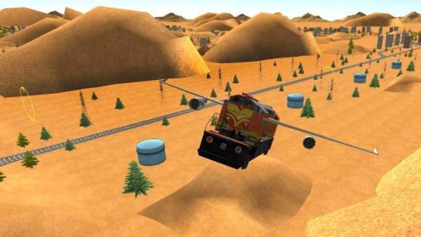 Flying Train Sim скриншот 1