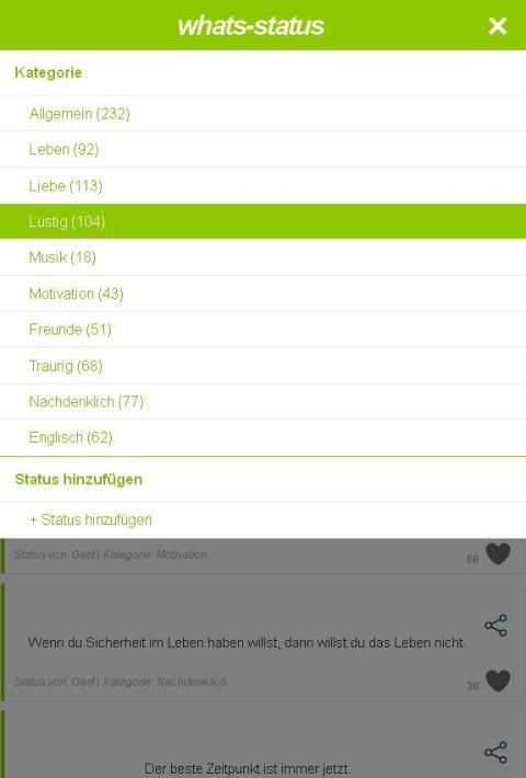 whats-status Sprüche App screenshot 1