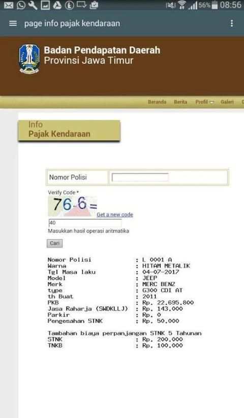 Cek Pajak Mobil Indonesia screenshot 4