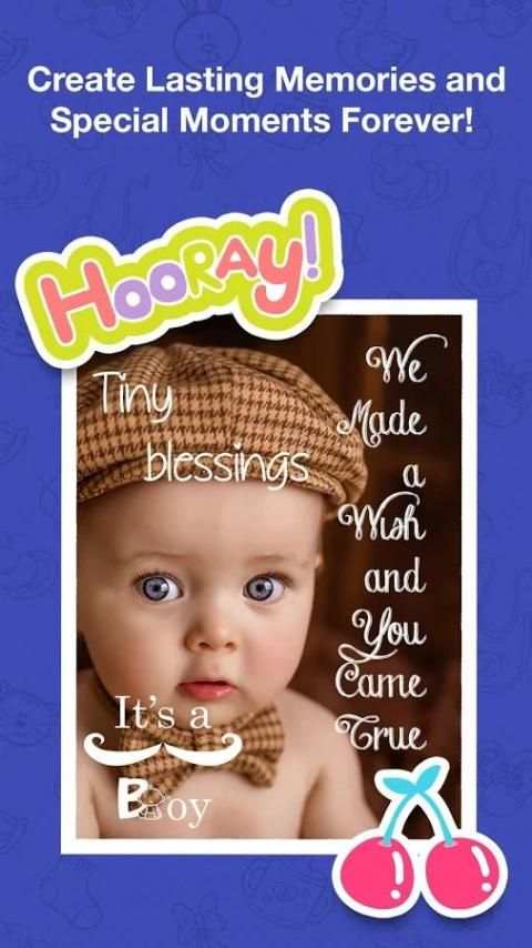 Baby Milestones Photo Editor скриншот 4