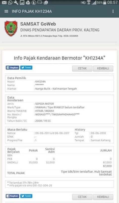 Cek Pajak Mobil Indonesia screenshot 3