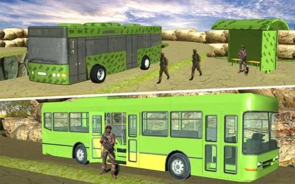 Army Bus Transporter Driver 10 تصوير الشاشة