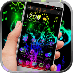 الحب مع الموسيقى الموضوع أيقونة