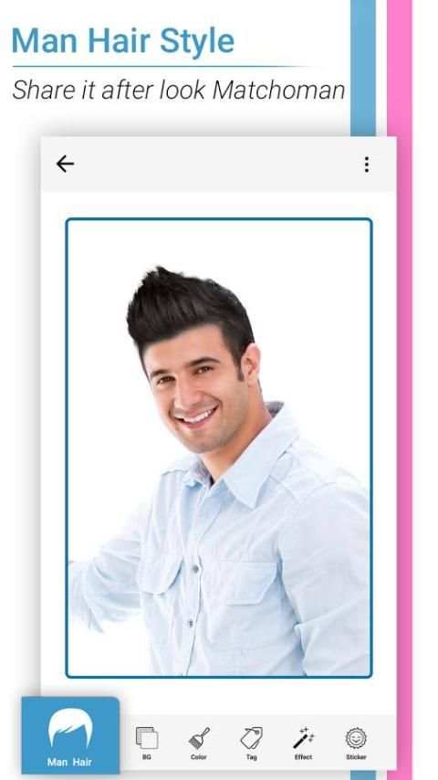 Man Hairstyle Photo Editor скриншот 1