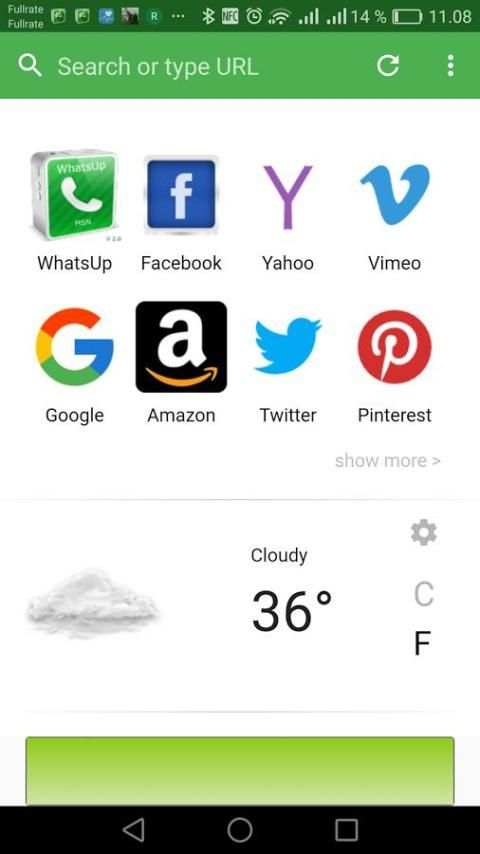 WhatsUp Browser screenshot 1