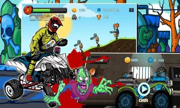 Dua Xe Zombie - Zombie Racing screenshot 2