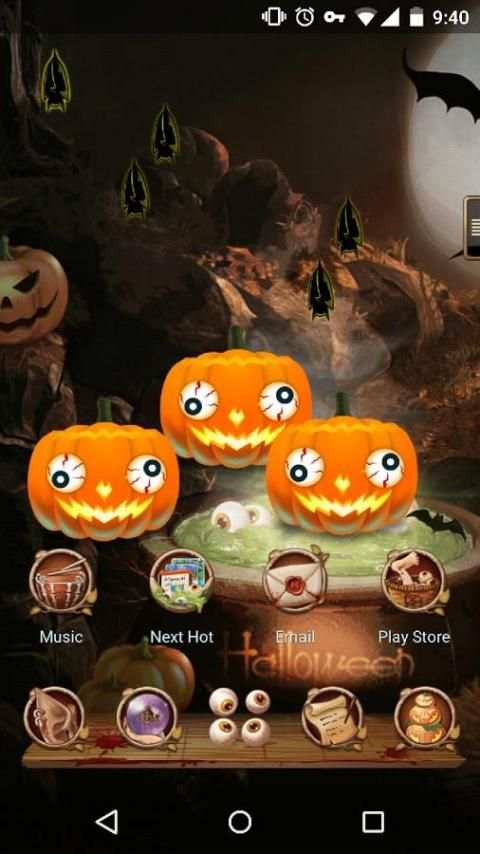 Next Launcher Theme Halloween screenshot 2