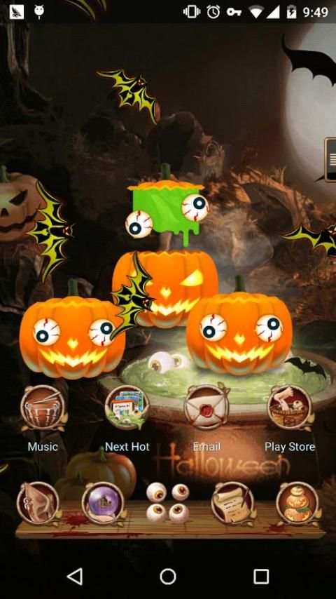Next Launcher Theme Halloween screenshot 1