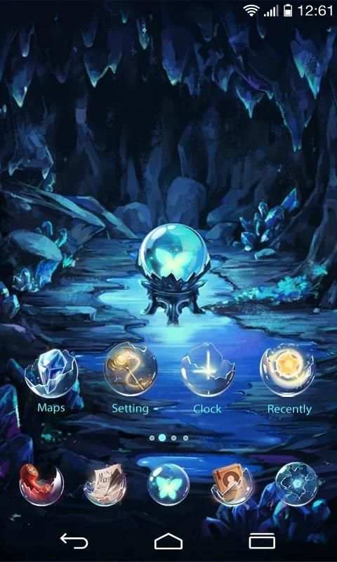 Bright Pearl GO Launcher Theme 3 تصوير الشاشة