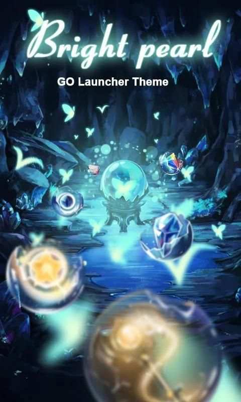 Bright Pearl GO Launcher Theme 6 تصوير الشاشة