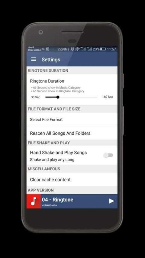 Music + Ringtone Folder Player स्क्रीनशॉट 1