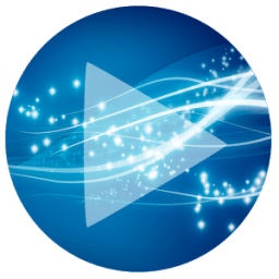 Poweramp Skin Sphere Blue आइकन