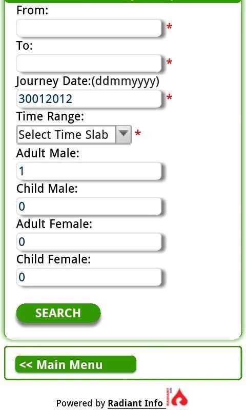 TNSTC Online Ticket Booking screenshot 1
