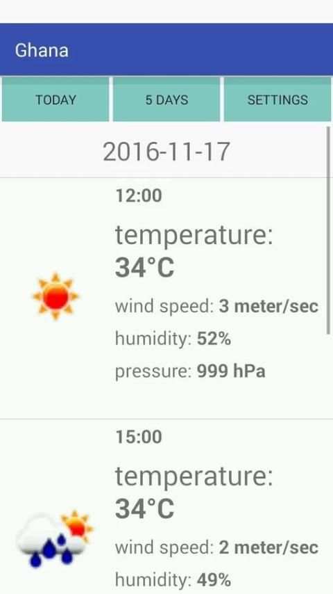 Ghana Weather скриншот 1