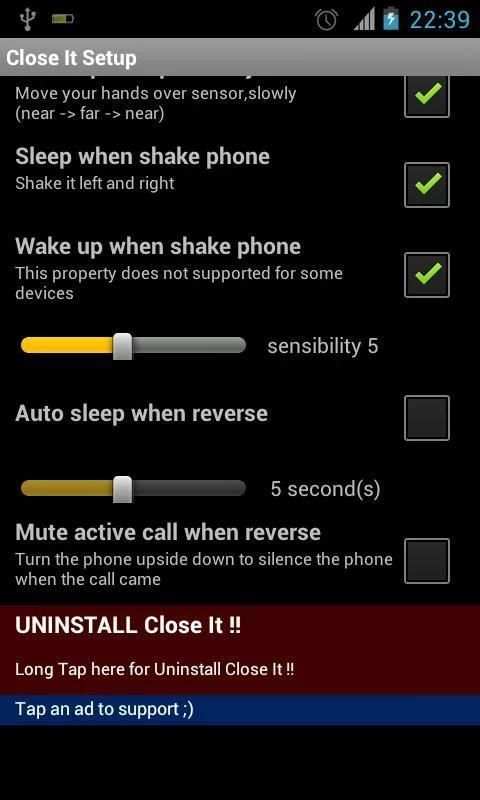 Close It (Smart Screen On/Off) 4 تصوير الشاشة