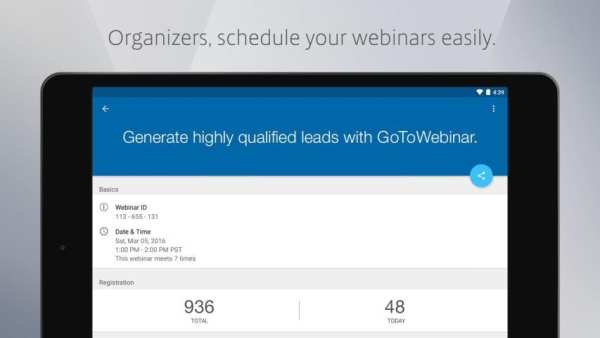 GoToWebinar screenshot 2