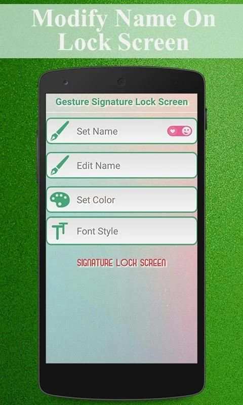Gesture Signature Lock Screen screenshot 4