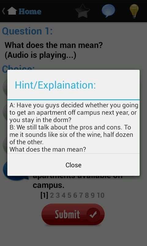 English Listening Test скриншот 5
