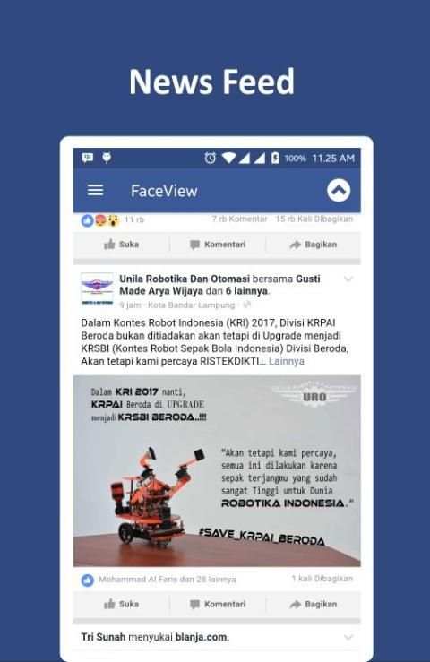 FaceView Lite (Facebook) скриншот 4