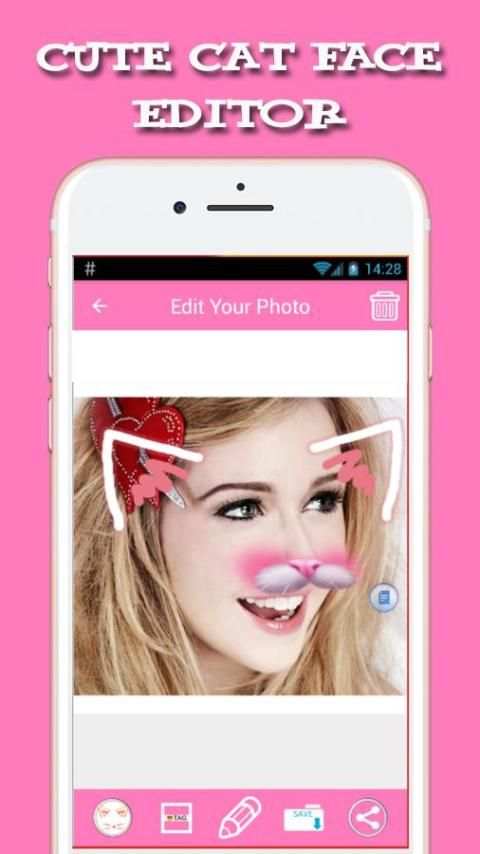 Cat Face Camera скриншот 6