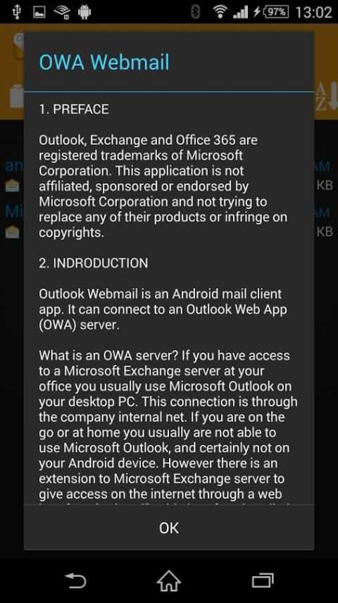OWA Webmail स्क्रीनशॉट 4