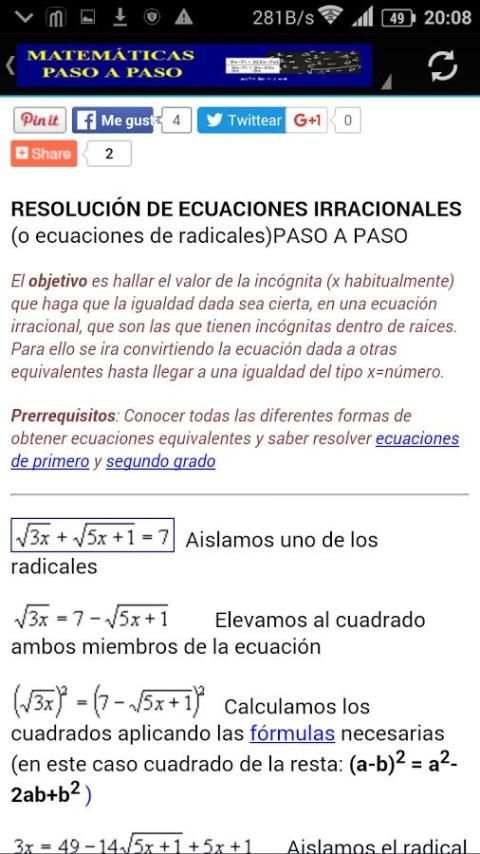 Matemáticas paso a paso screenshot 6