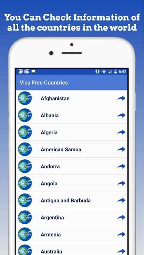 World Travel without Visa स्क्रीनशॉट 4
