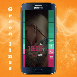 Green lines for KLWP आइकन