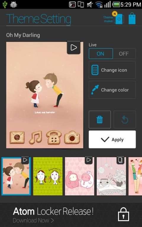 Oh, My darling Atom theme screenshot 2