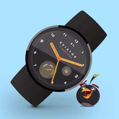Angry Birds Aviator Watch Face स्क्रीनशॉट 2