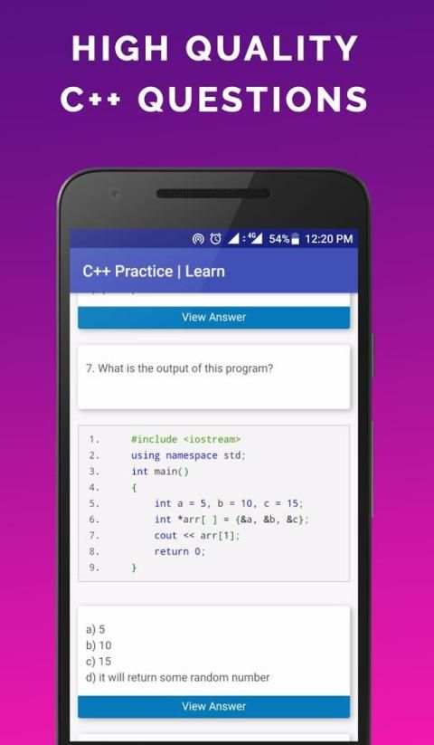 C++ MCQ Practice Learn CPP скриншот 1