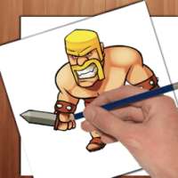 How To Draw clash of clans on 9Apps