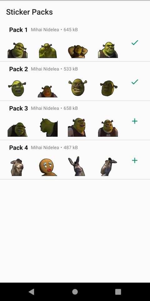 Stickers with Shrek for WhatsApp screenshot 3