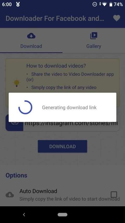 Video Downloader for Facebook and Instagram screenshot 3