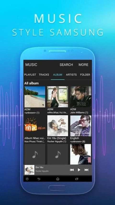 Music style Samsung Galaxy screenshot 3