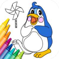 Animals Coloring Game for Kids logo