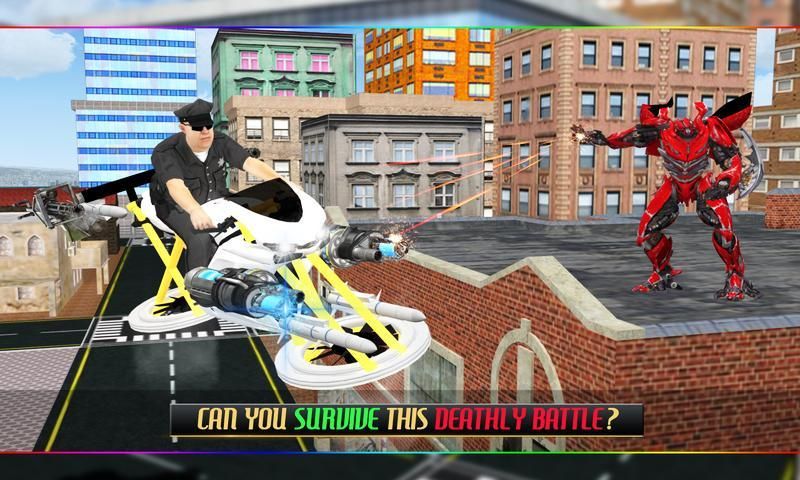 Police Chase Futuristic Robot скриншот 15