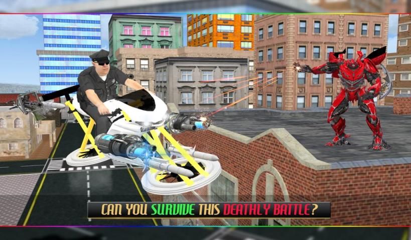 Police Chase Futuristic Robot 5 تصوير الشاشة